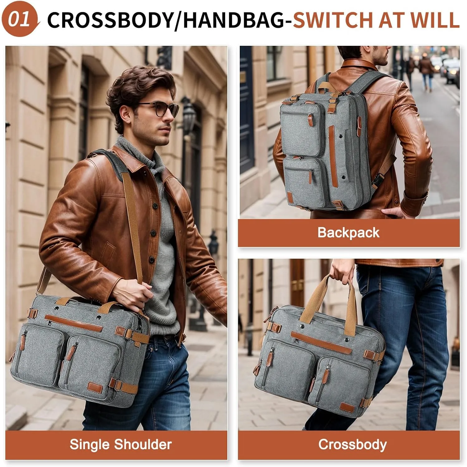 Laptop Backpack for Men, Versatile Design and Pockets for Organized Storage, Water-resistant
