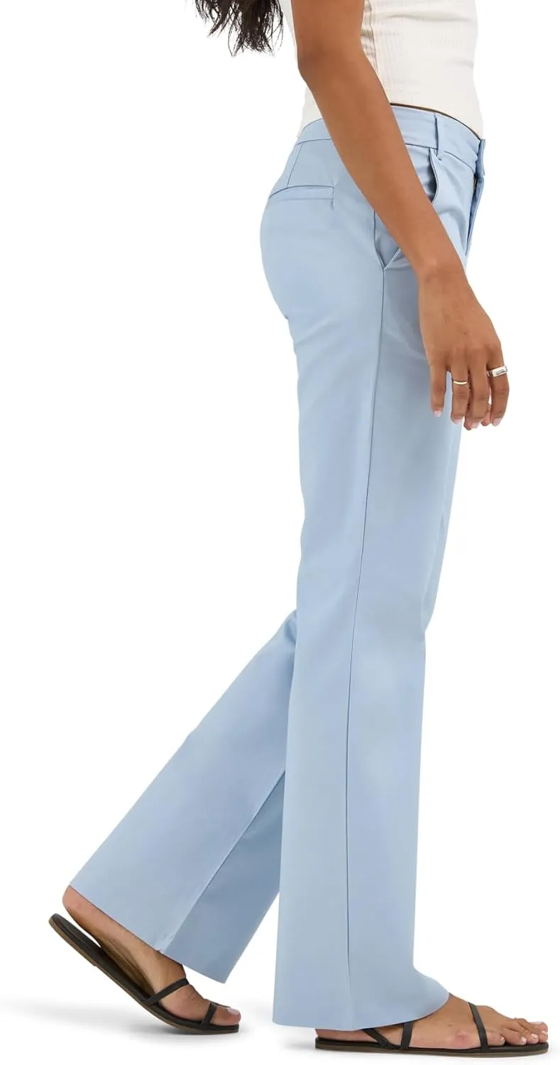 Lee Women's Wrinkle Free Mid Rise Bootcut Pant
