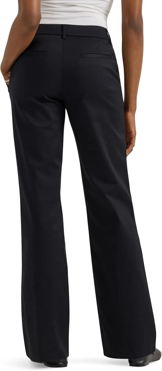 Lee Women's Wrinkle Free Mid Rise Bootcut Pant