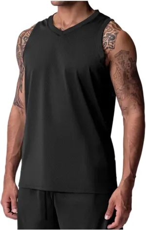 Lightweight Tank Tops for Men Mesh Breathable Summer Workout Tanks Sleeveless Athletic Muscle Gym Vest Quick Dry Tee