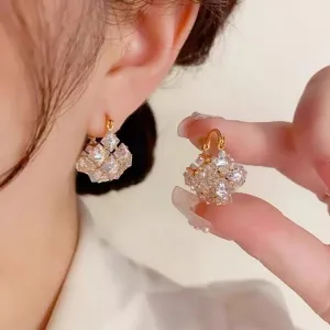 Luxurious Shiny CZ Earrings
