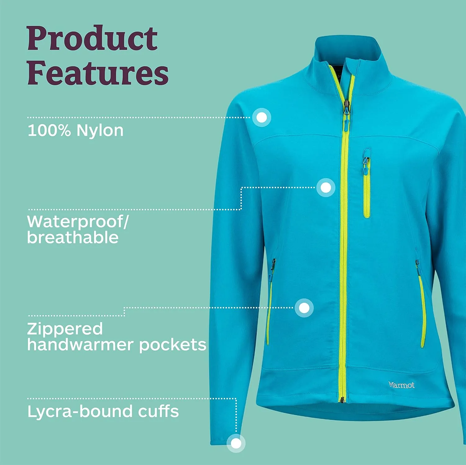 MARMOT Women's Tempo Jacket - Breathable, Water-Resistant Softshell
