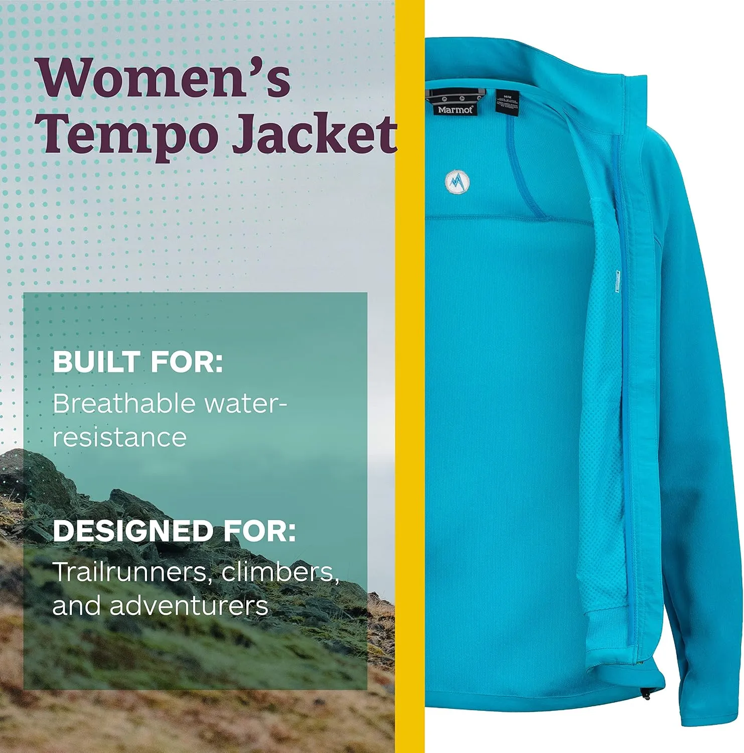 MARMOT Women's Tempo Jacket - Breathable, Water-Resistant Softshell