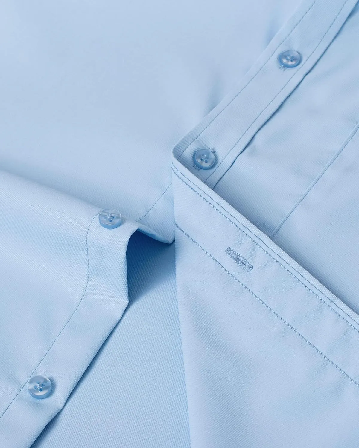 Men Dress Shirts Wrinkle Free Long Sleeve Stretch Twill Casual Button Down Shirt