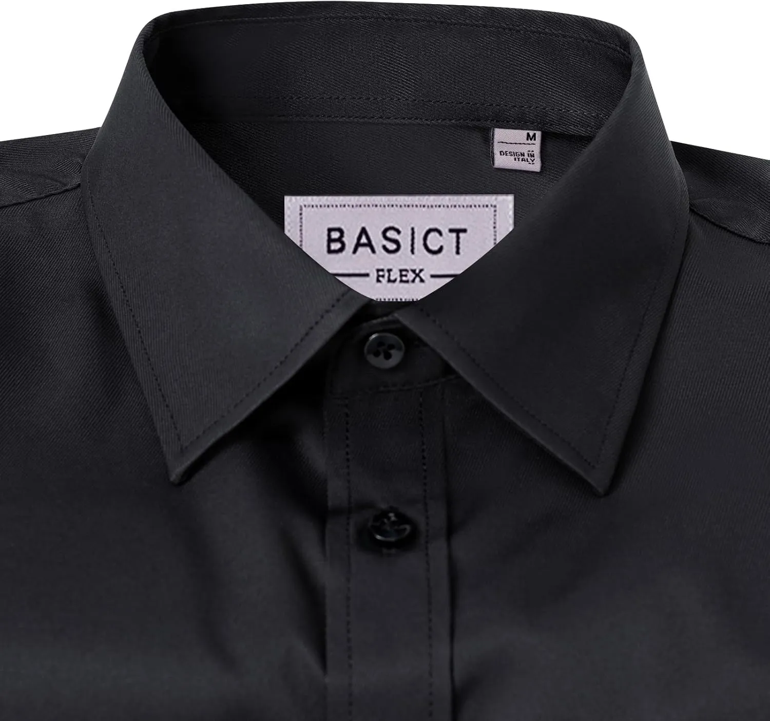 Men Dress Shirts Wrinkle Free Long Sleeve Stretch Twill Casual Button Down Shirt