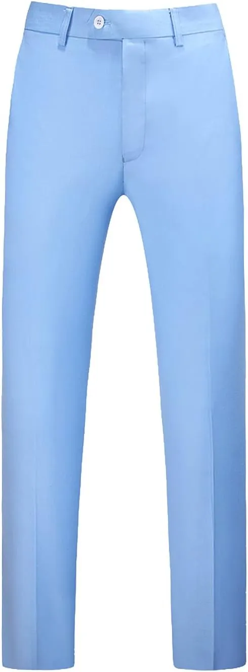 Mens Classic Suit Pants Straight Fit Modern Formal Dress Pants Separate Trousers