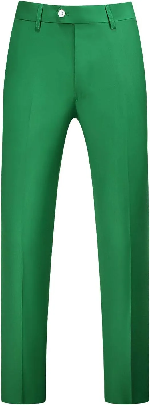 Mens Classic Suit Pants Straight Fit Modern Formal Dress Pants Separate Trousers
