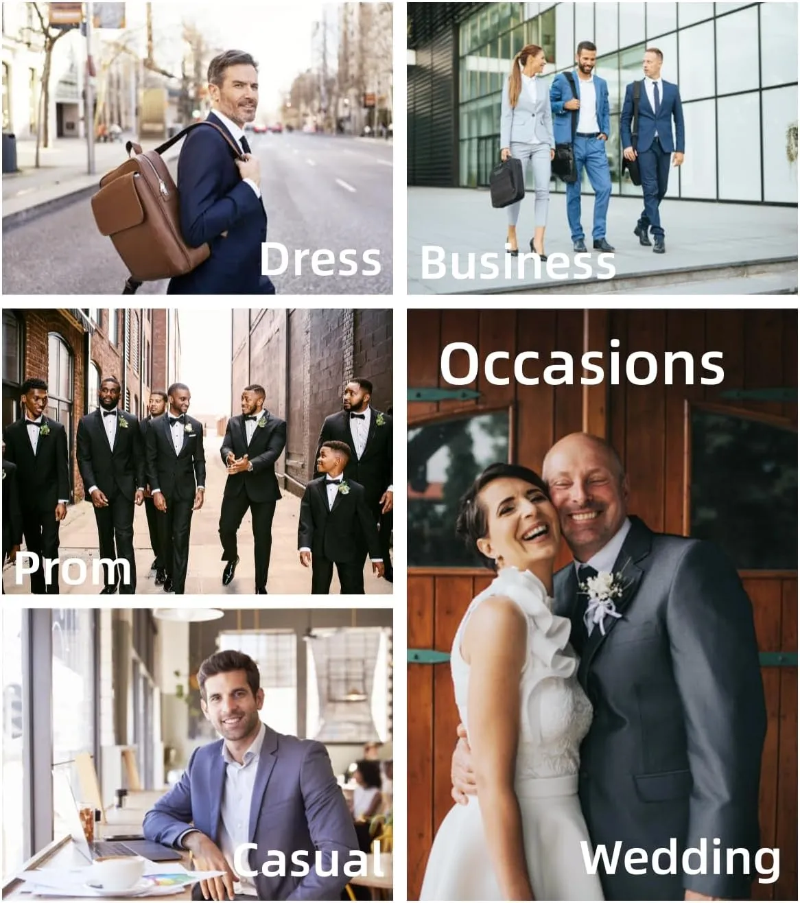 Mens Classic Suit Pants Straight Fit Modern Formal Dress Pants Separate Trousers
