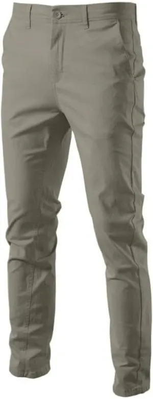 Men's Comfort Slim-fit Stretch Chino Pant Flat Front Solid Casual Pants
