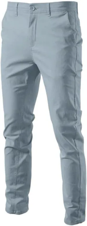 Men's Comfort Slim-fit Stretch Chino Pant Flat Front Solid Casual Pants