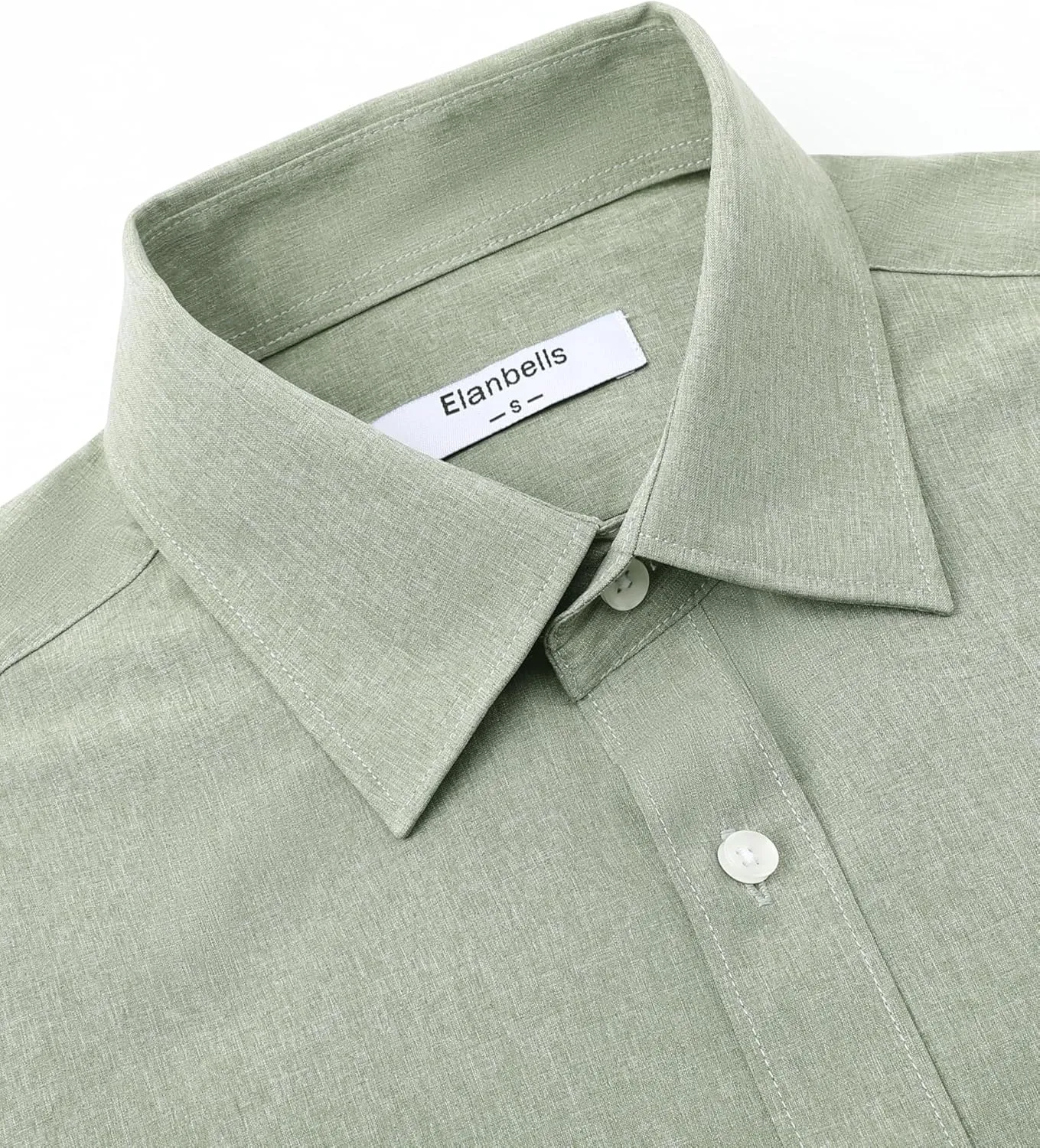Men's Dress Long Sleeve Button Down Shirt Casual Beach Untuck Wrinkle Free Shirt