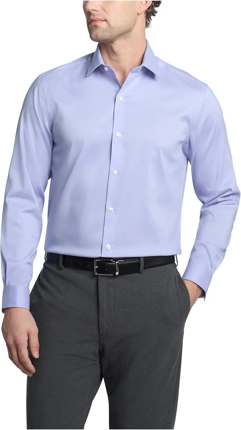 Men's Dress Shirt Ultra Wrinkle Free Flex Collar Stretch (Big and Tall)