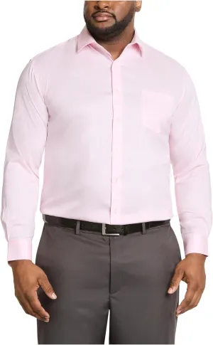 Men's Dress Shirt Ultra Wrinkle Free Flex Collar Stretch (Big and Tall)