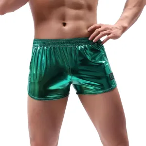 Men's Fashion Hot Stamping Leather Underwear Home Performance Breathable Panties
