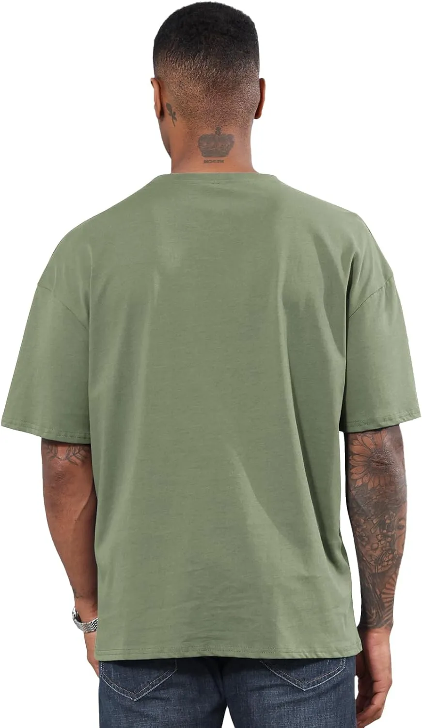Men's Fashion Oversized Tshirts Workout Short Sleeve T-Shirt Dry Fit Lightweight Crewneck Tee Tops