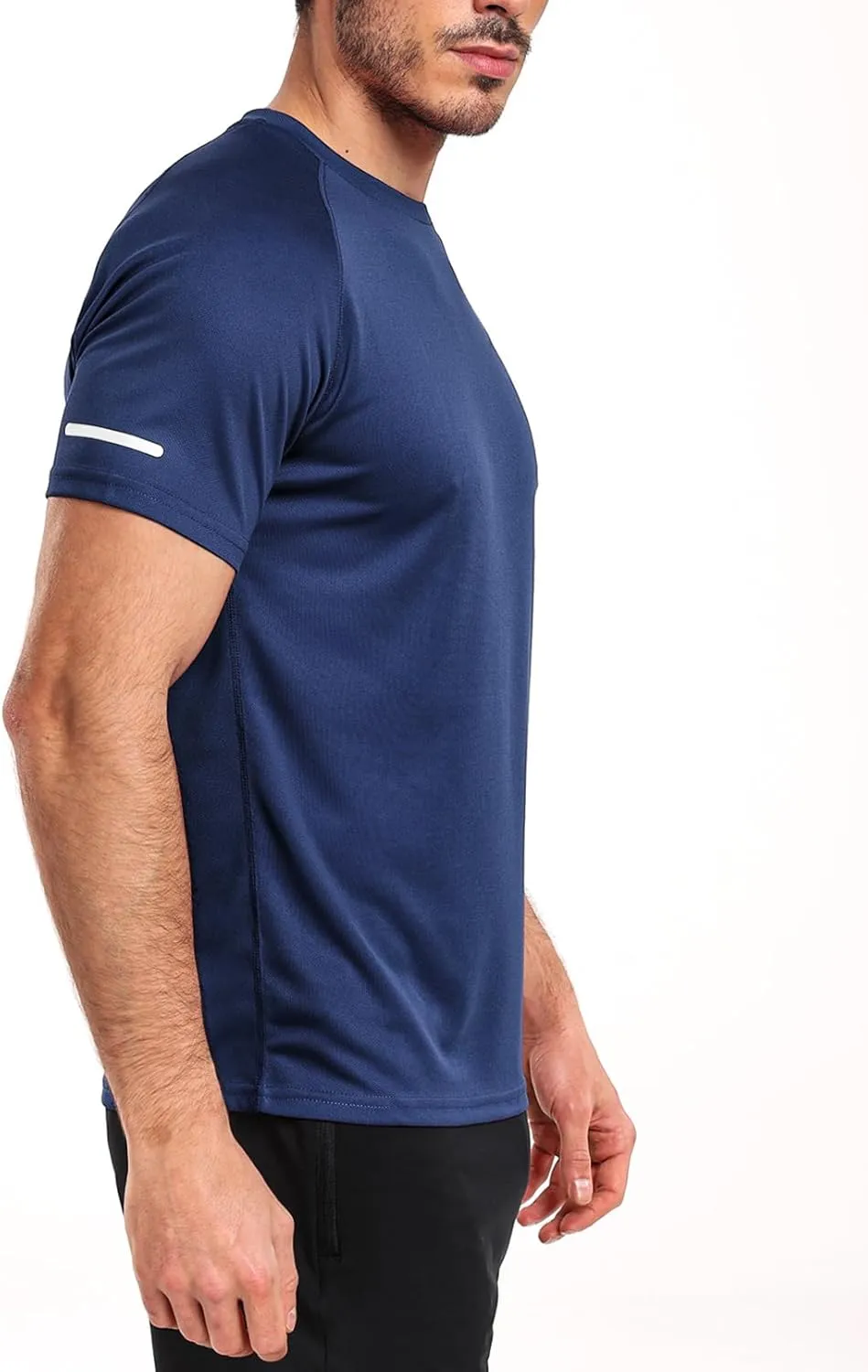 Men's Mesh Athletic Shirts Quick-Dry for Gym Running Training Workout