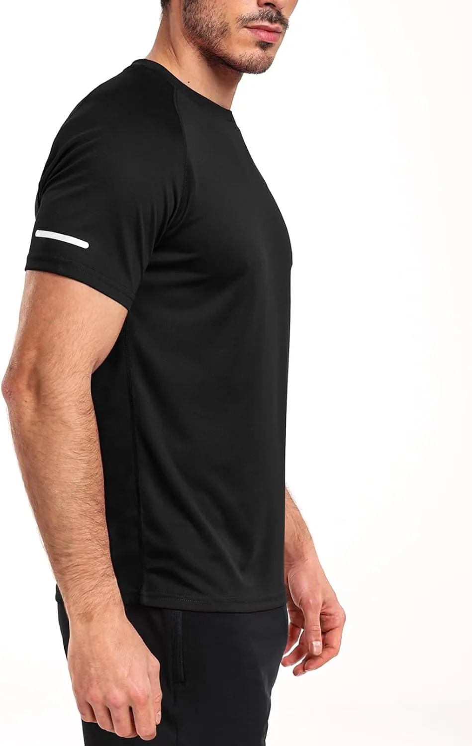 Men's Mesh Athletic Shirts Quick-Dry for Gym Running Training Workout