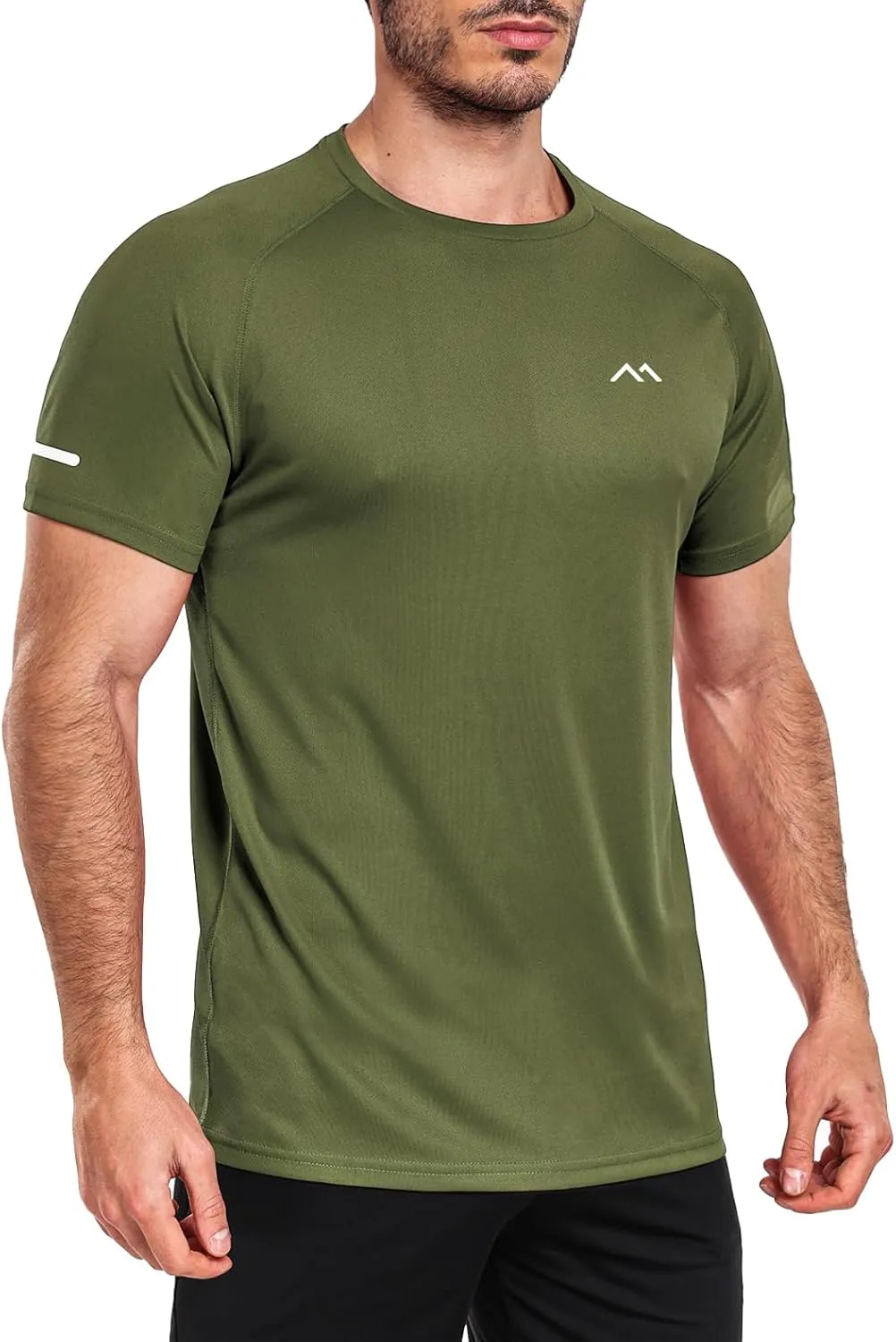 Men's Mesh Athletic Shirts Quick-Dry for Gym Running Training Workout