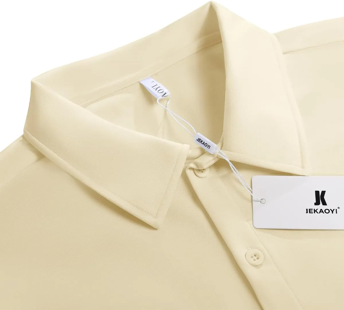 Men's Short Sleeve Dress Shirts Stretch Wrinkle Free Casual Button Down Solid Formal Top