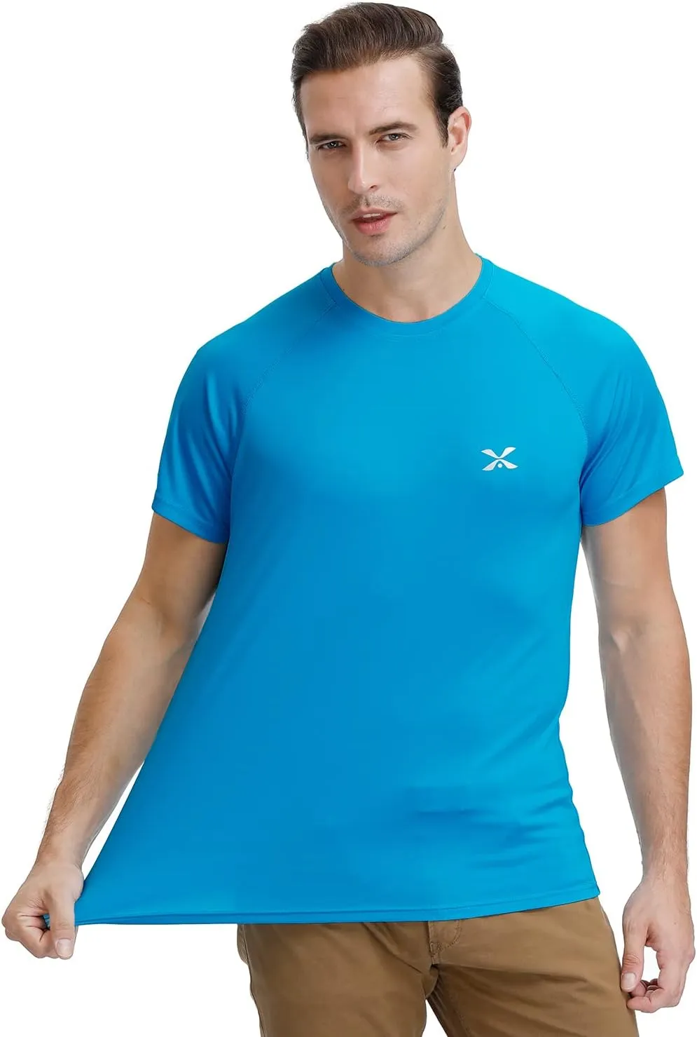 Men's Short Sleeve T-Shirt Quick Dry UPF 50  Athletic Running Workout Fishing Hiking Tops Performance Shirts