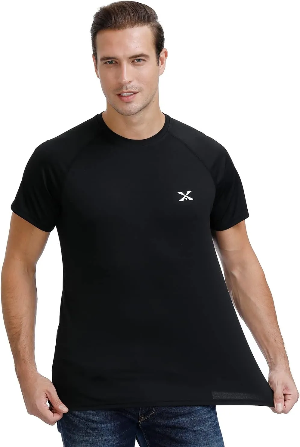 Men's Short Sleeve T-Shirt Quick Dry UPF 50  Athletic Running Workout Fishing Hiking Tops Performance Shirts