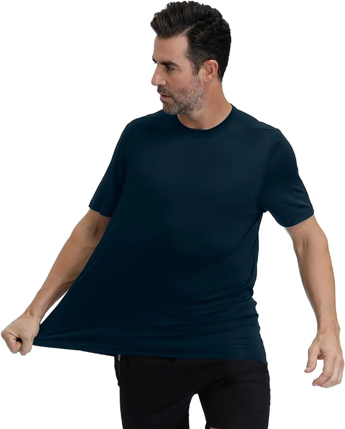Men's Short Sleeve T-Shirt Quick Dry UPF 50  Athletic Running Workout Fishing Hiking Tops Performance Shirts