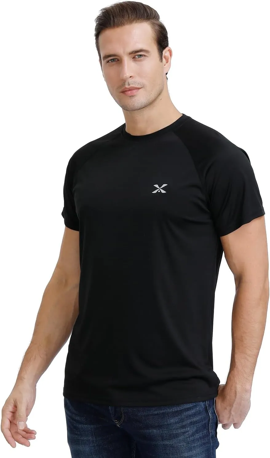 Men's Short Sleeve T-Shirt Quick Dry UPF 50  Athletic Running Workout Fishing Hiking Tops Performance Shirts