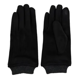 Men's Suede-Like Gloves, Black