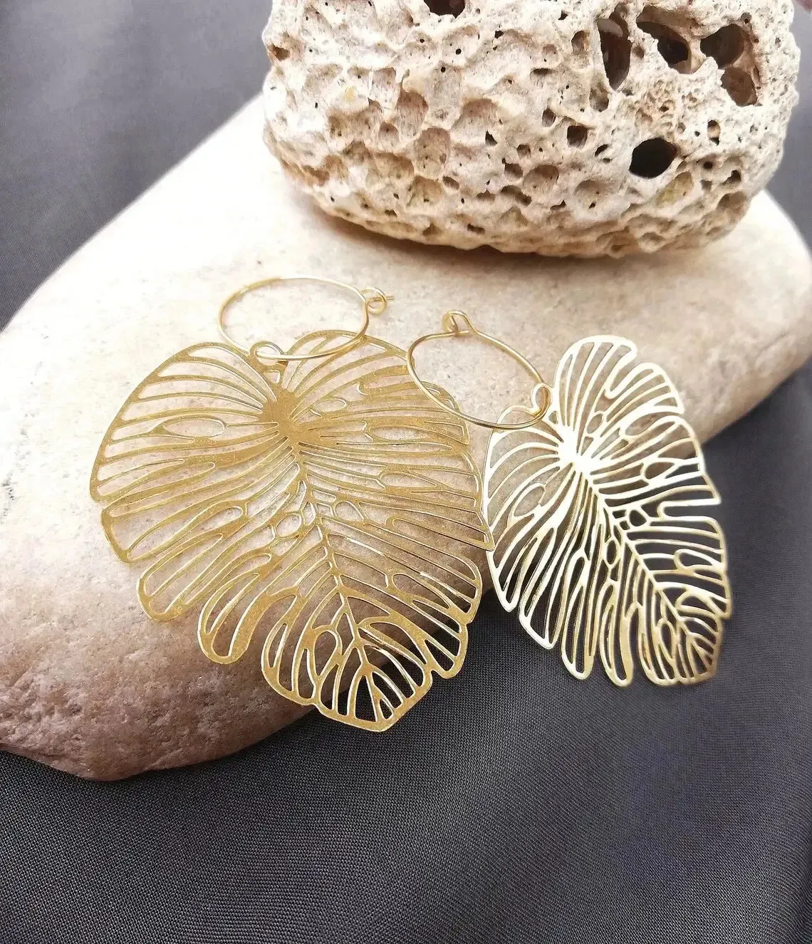 Monstera Majesty Earrings
