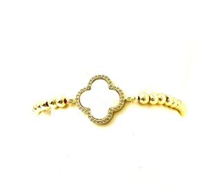 Mother Of Pearl Clover Bracelet