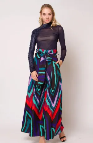 Multicolor High Waist Pants