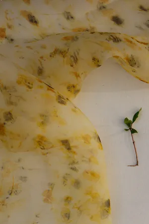 Mulya "Amina" Eco Printed Organza Yardage
