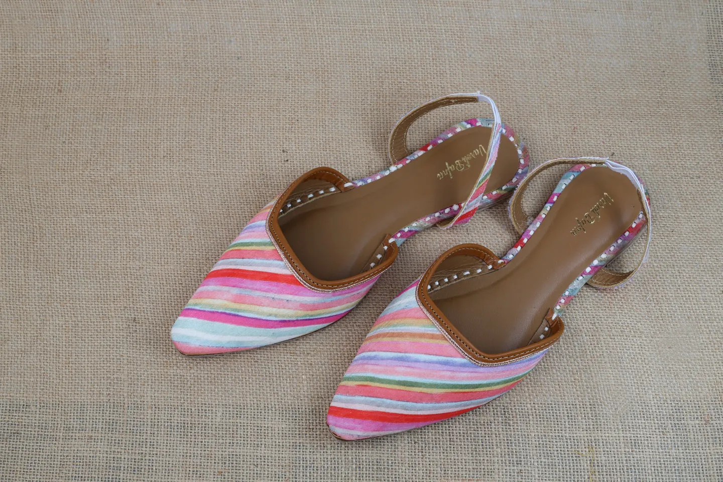 Muti Colour Hand embroidered Juttis