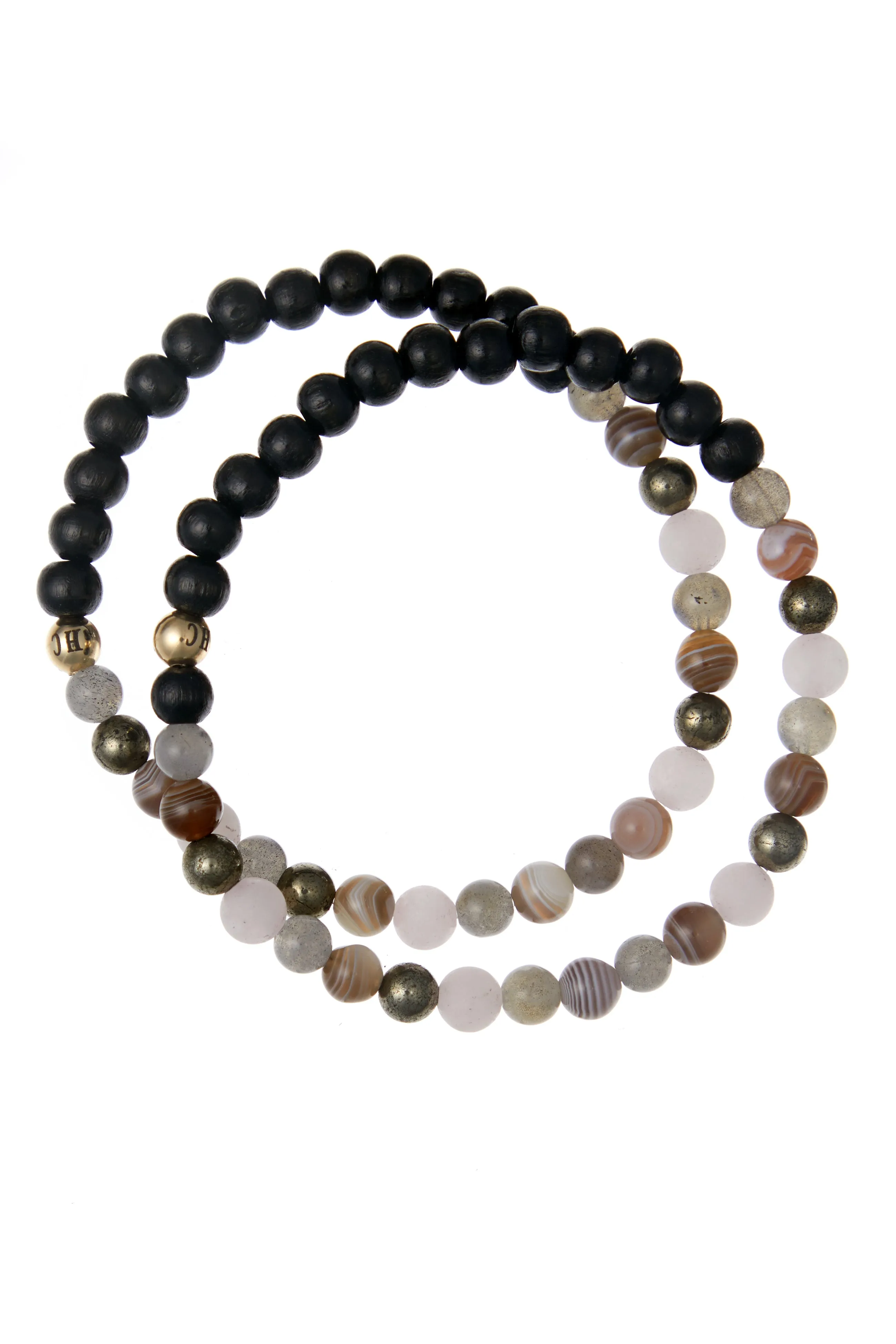 N 5 GOODBYE TRAUMA Healer's Bracelets Men's (Set of 2)