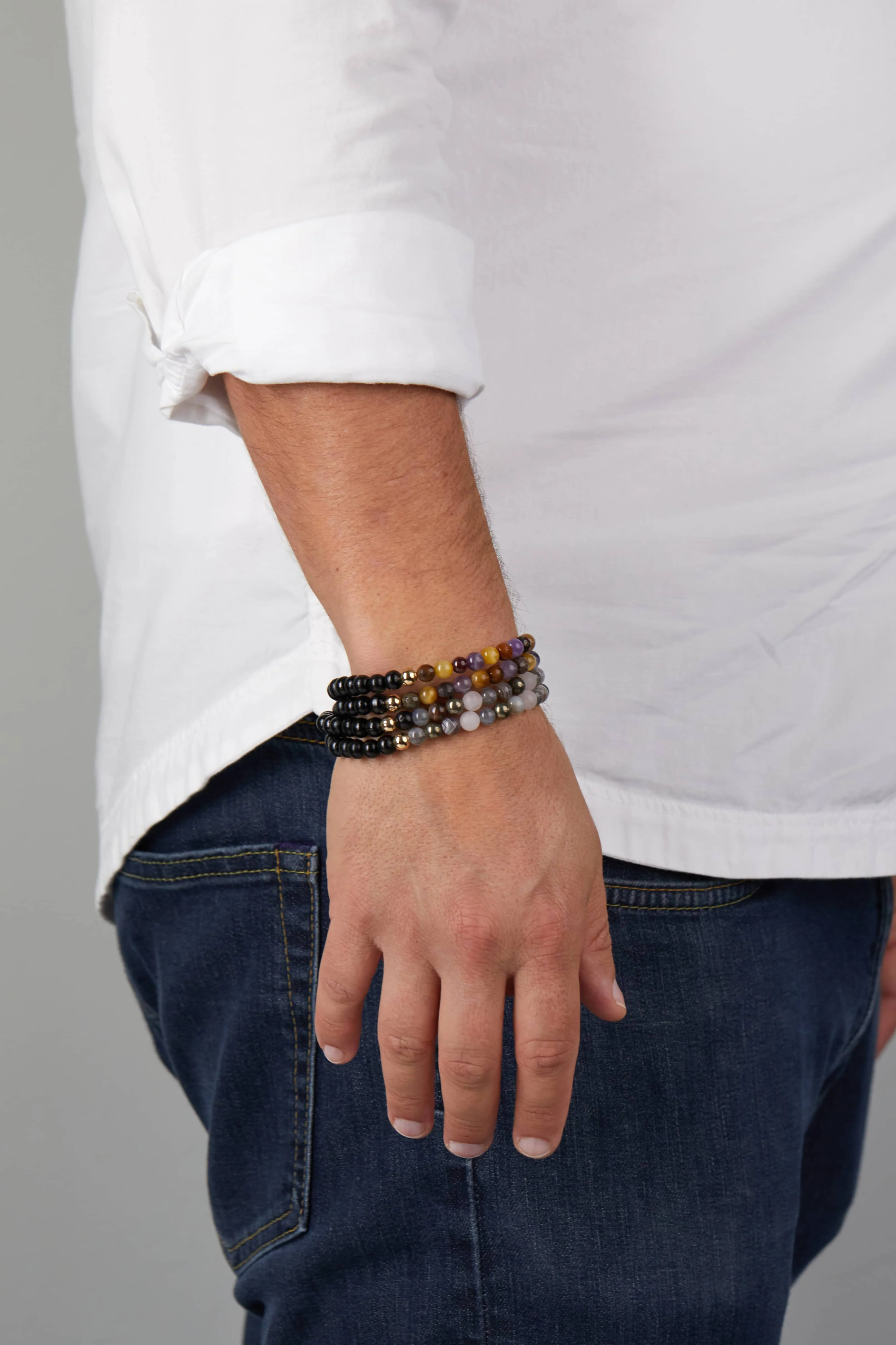 N 5 GOODBYE TRAUMA Healer's Bracelets Men's (Set of 2)
