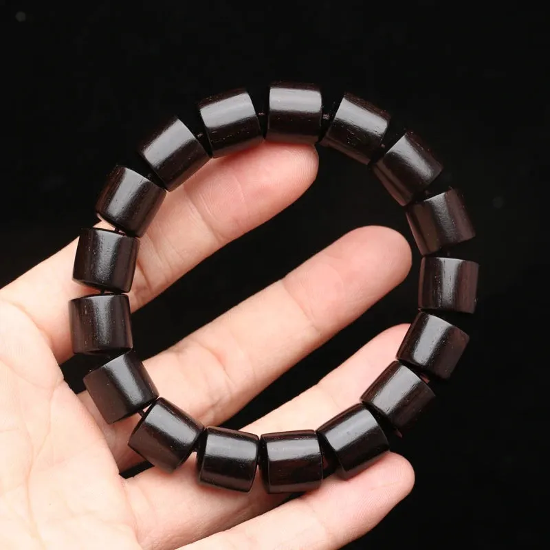 Natural Black Wood Tibetan Buddhist Prayer Beads Men And Women