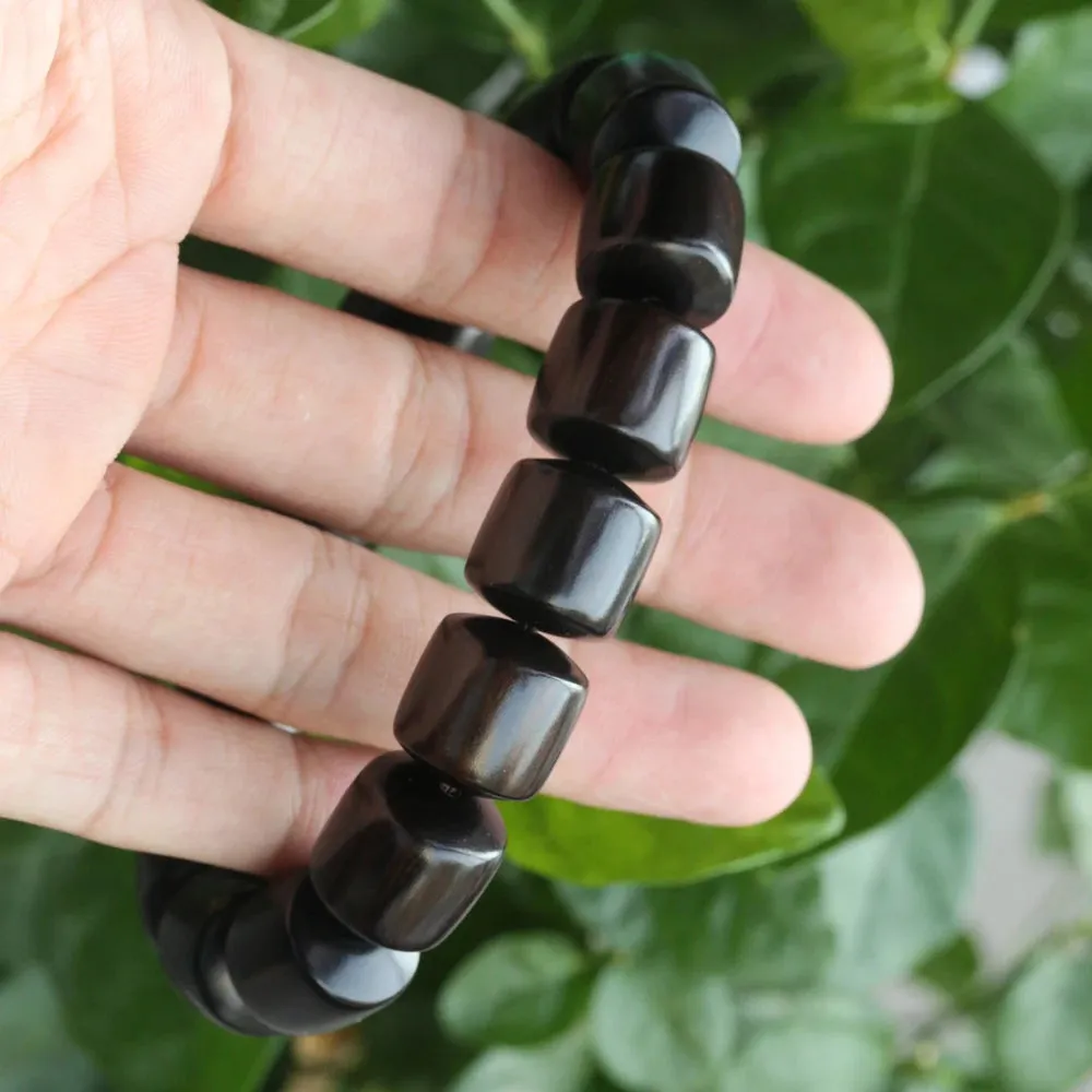 Natural Black Wood Tibetan Buddhist Prayer Beads Men And Women