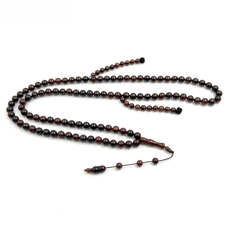 Natural Kuka Wood Tasbih bracelet 99/100 beads muslim prayer beads turkish Misbaha Eid gift
