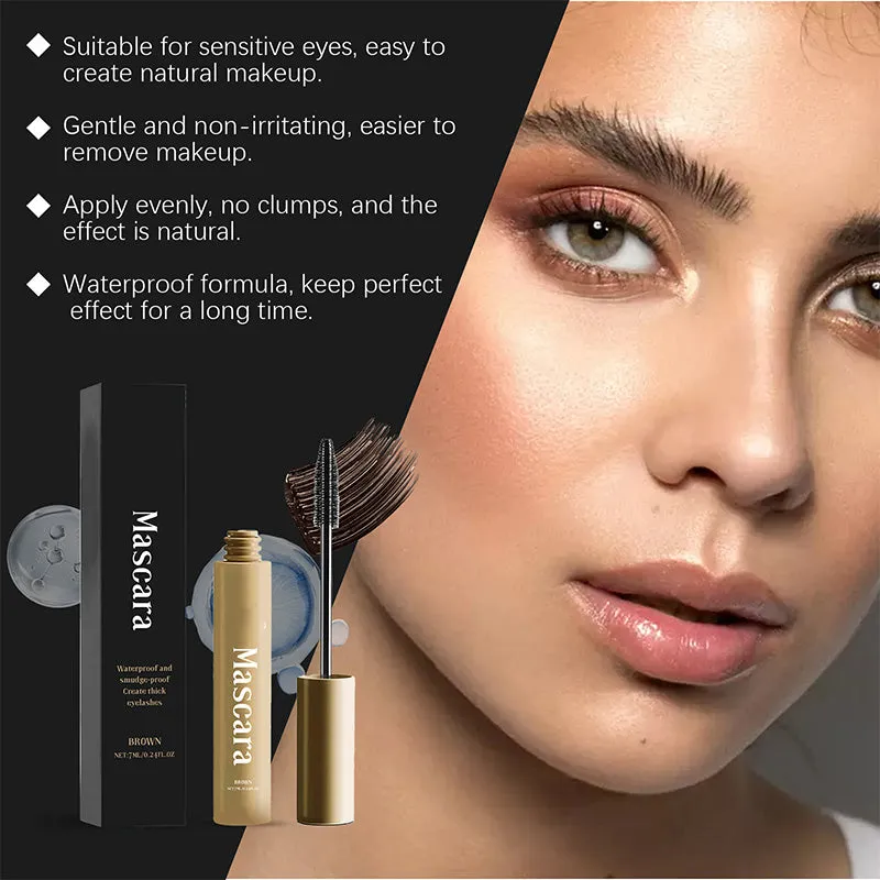 Natural Long Lasting Waterproof & Sweatproof Brown Mascara