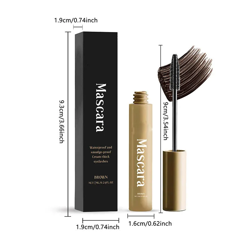 Natural Long Lasting Waterproof & Sweatproof Brown Mascara