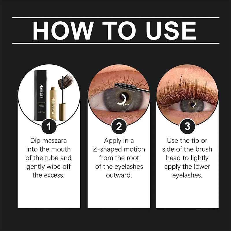 Natural Long Lasting Waterproof & Sweatproof Brown Mascara
