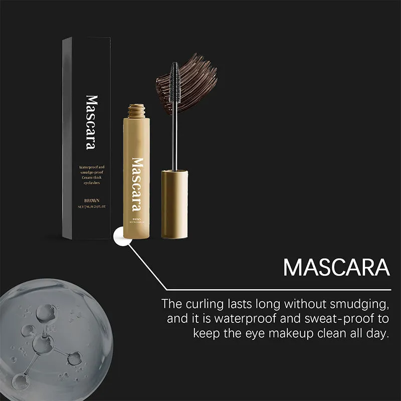 Natural Long Lasting Waterproof & Sweatproof Brown Mascara