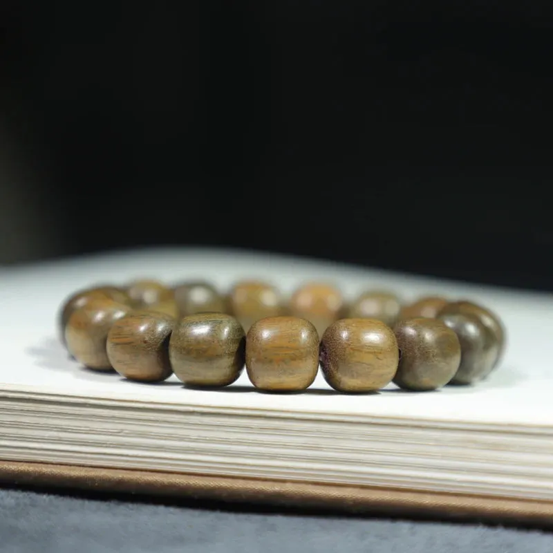 Natural Wood Bead Rosary Sandalwood Unisex Bracelet