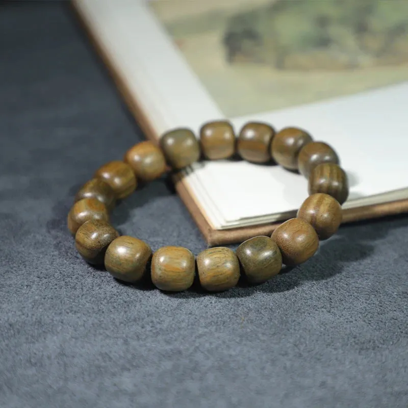 Natural Wood Bead Rosary Sandalwood Unisex Bracelet