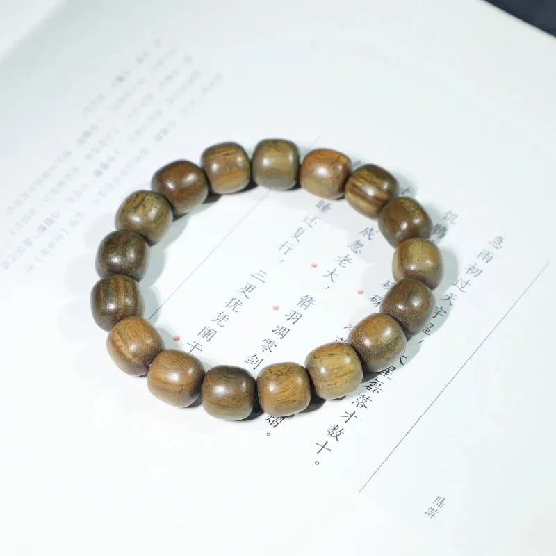 Natural Wood Bead Rosary Sandalwood Unisex Bracelet