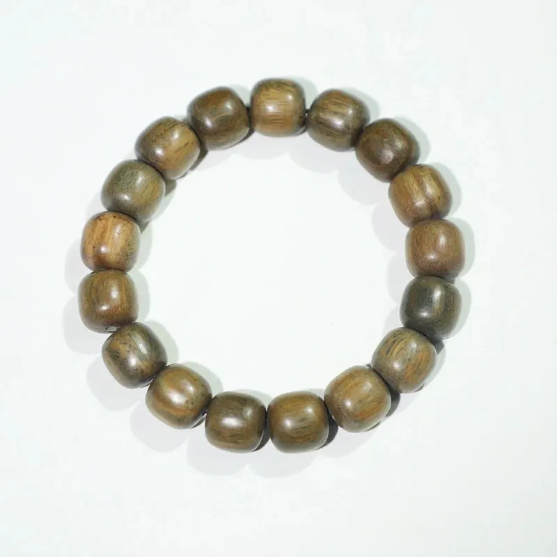 Natural Wood Bead Rosary Sandalwood Unisex Bracelet