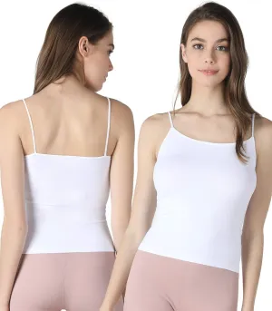 NIKIBIKI Women Seamless Classic Short Camisole Crop Top, Made in U.S.A, One Size