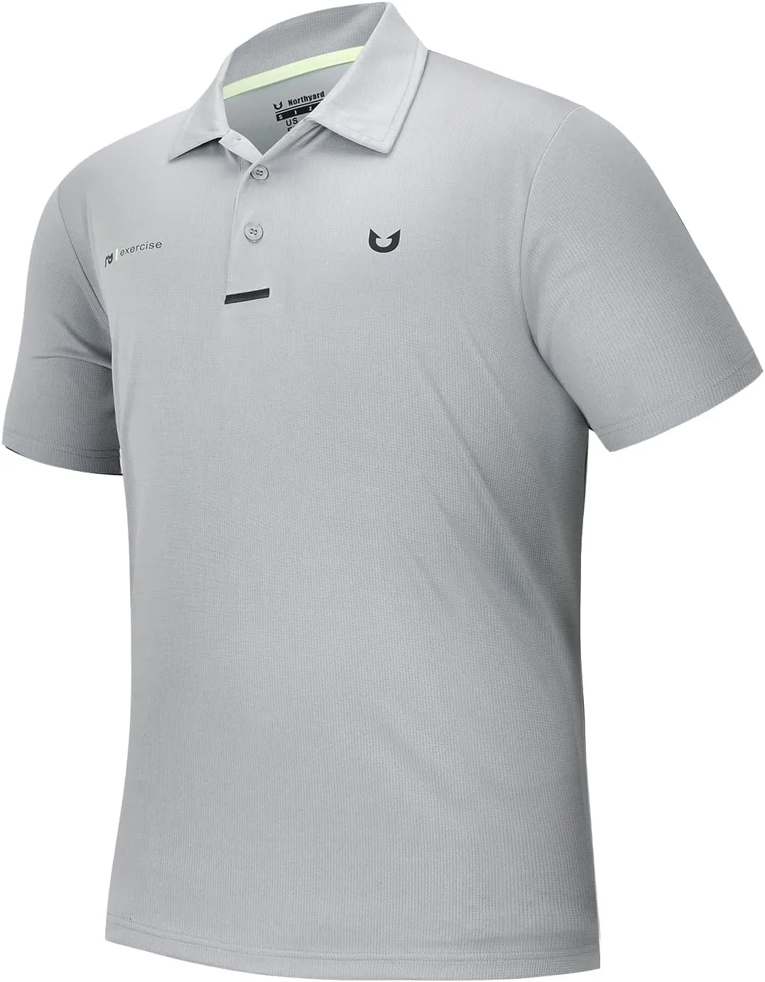 NORTHYARD Men's Polo Shirt Quick Dry Sports Golf Shirts Long and Short Sleeve Tennis Pique Shirt Performance Shirts Tops