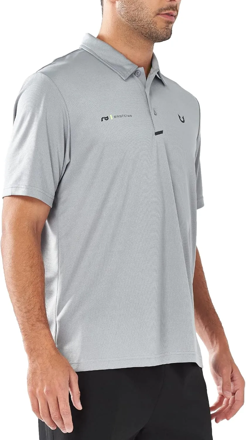 NORTHYARD Men's Polo Shirt Quick Dry Sports Golf Shirts Long and Short Sleeve Tennis Pique Shirt Performance Shirts Tops