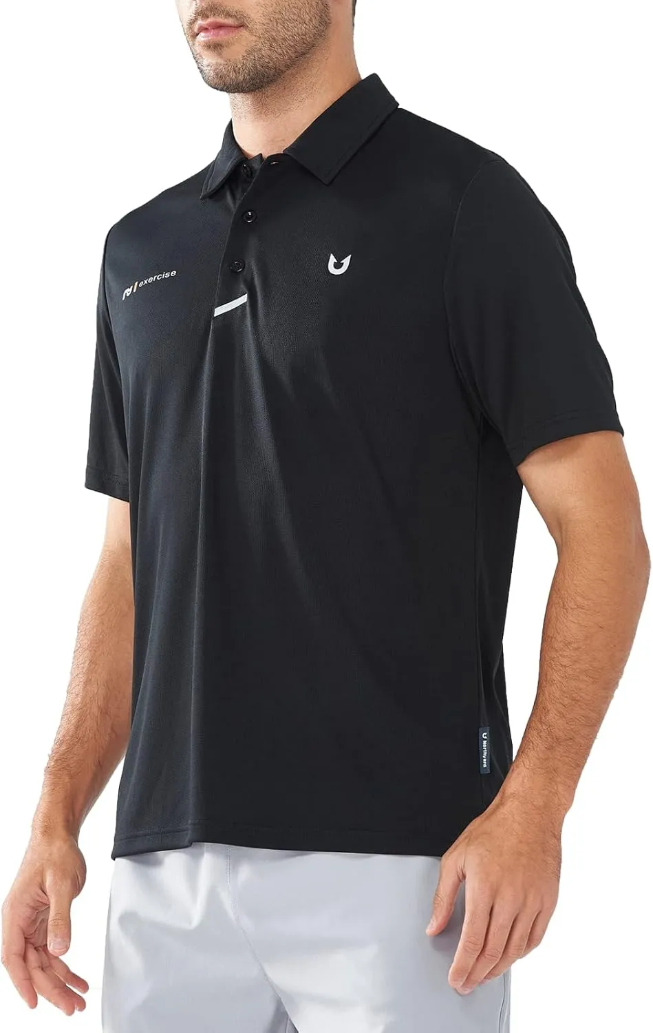 NORTHYARD Men's Polo Shirt Quick Dry Sports Golf Shirts Long and Short Sleeve Tennis Pique Shirt Performance Shirts Tops